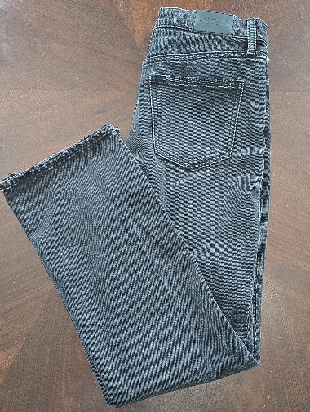 Pistola High Waisted Jeans in Faded Black Wash